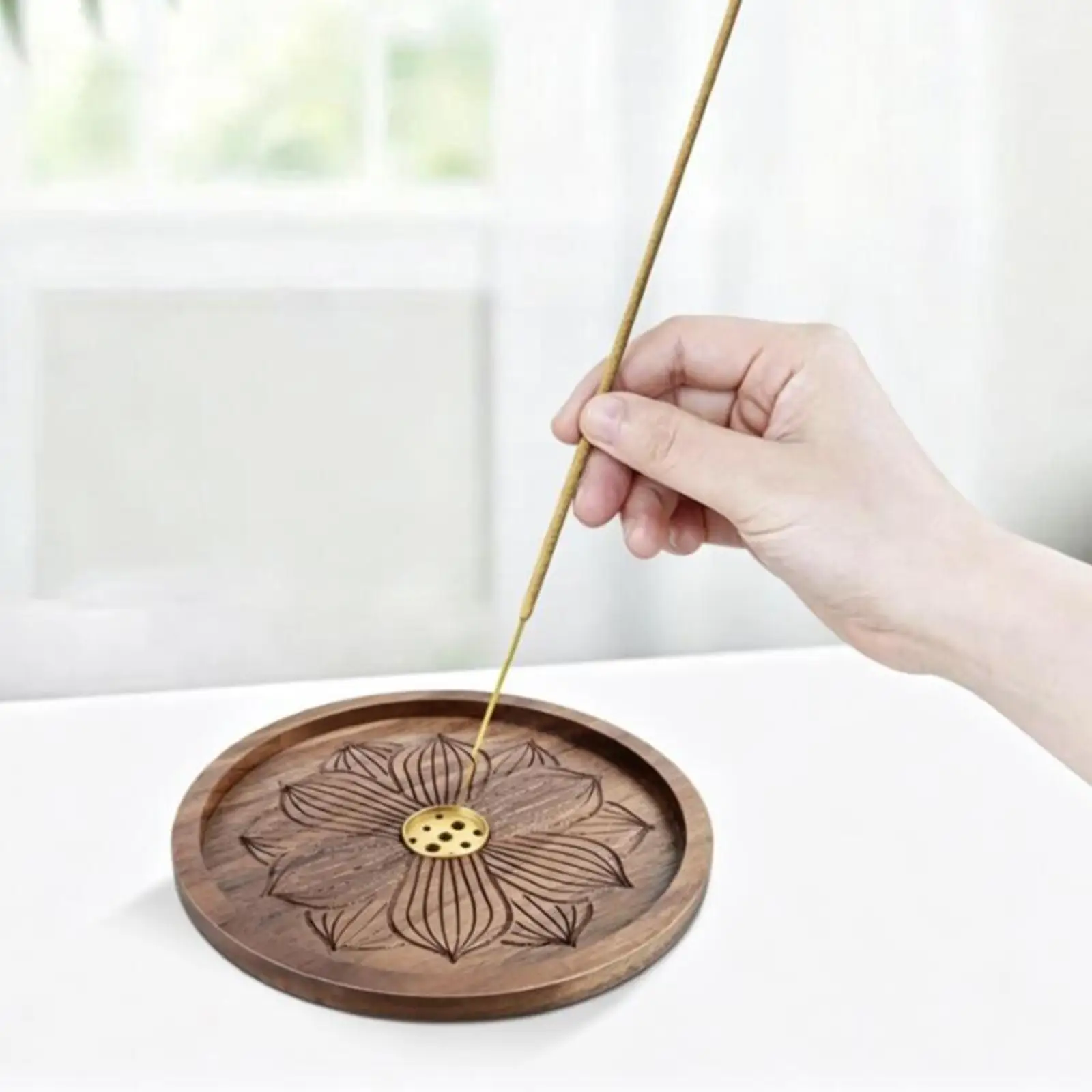 Soporte de incienso Kesoto - diseño loto