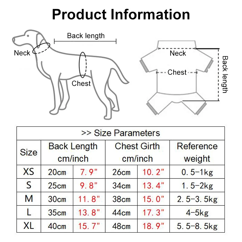 Camiseta sin mangas para perro vista frontal