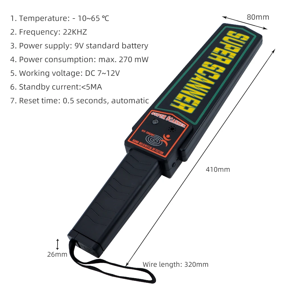 Detector de metales portátil para seguridad y búsqueda exterior - imagen 2