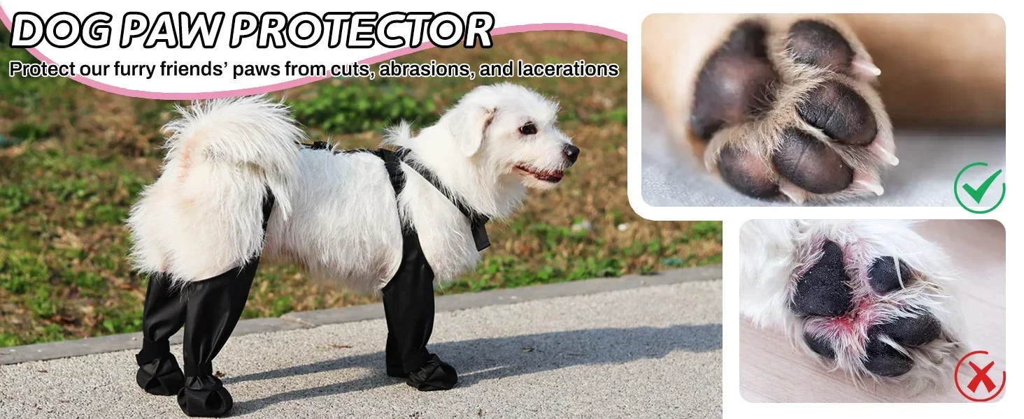 Detalle de colores disponibles en botas para perros