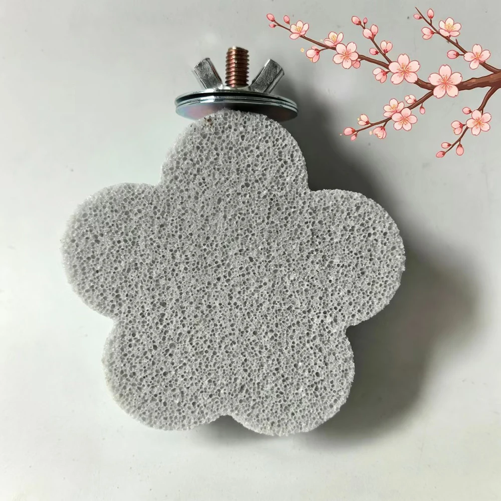 Plataforma de piedra de lava para cacatúas y periquitos, afila el pico - imagen 2