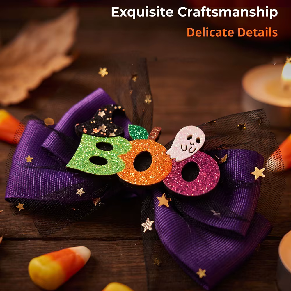 Lazos de encaje Halloween para perros – Ajustables y elásticos - imagen 4