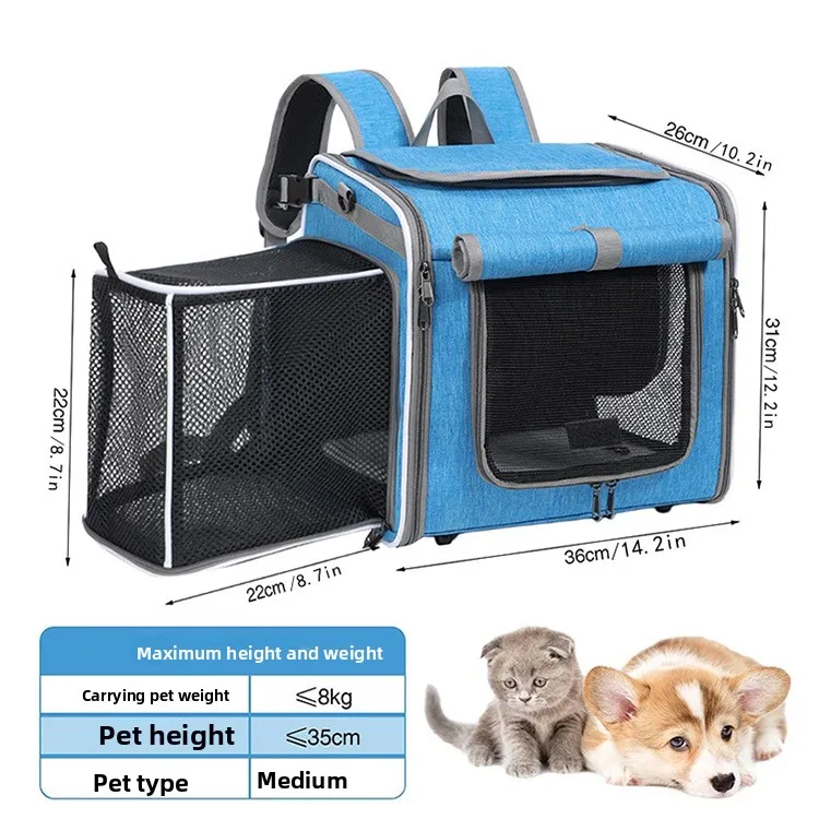 Mochila plegada mostrando su portabilidad