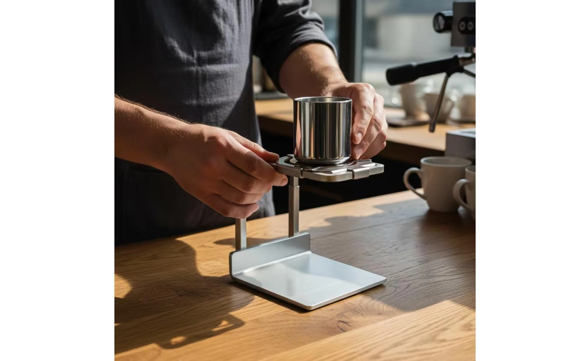 Cafetera de goteo con filtro de acero inoxidable