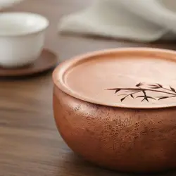 Tazón de cobre artesanal para gatos y perros – Cuenco decorativo con asa