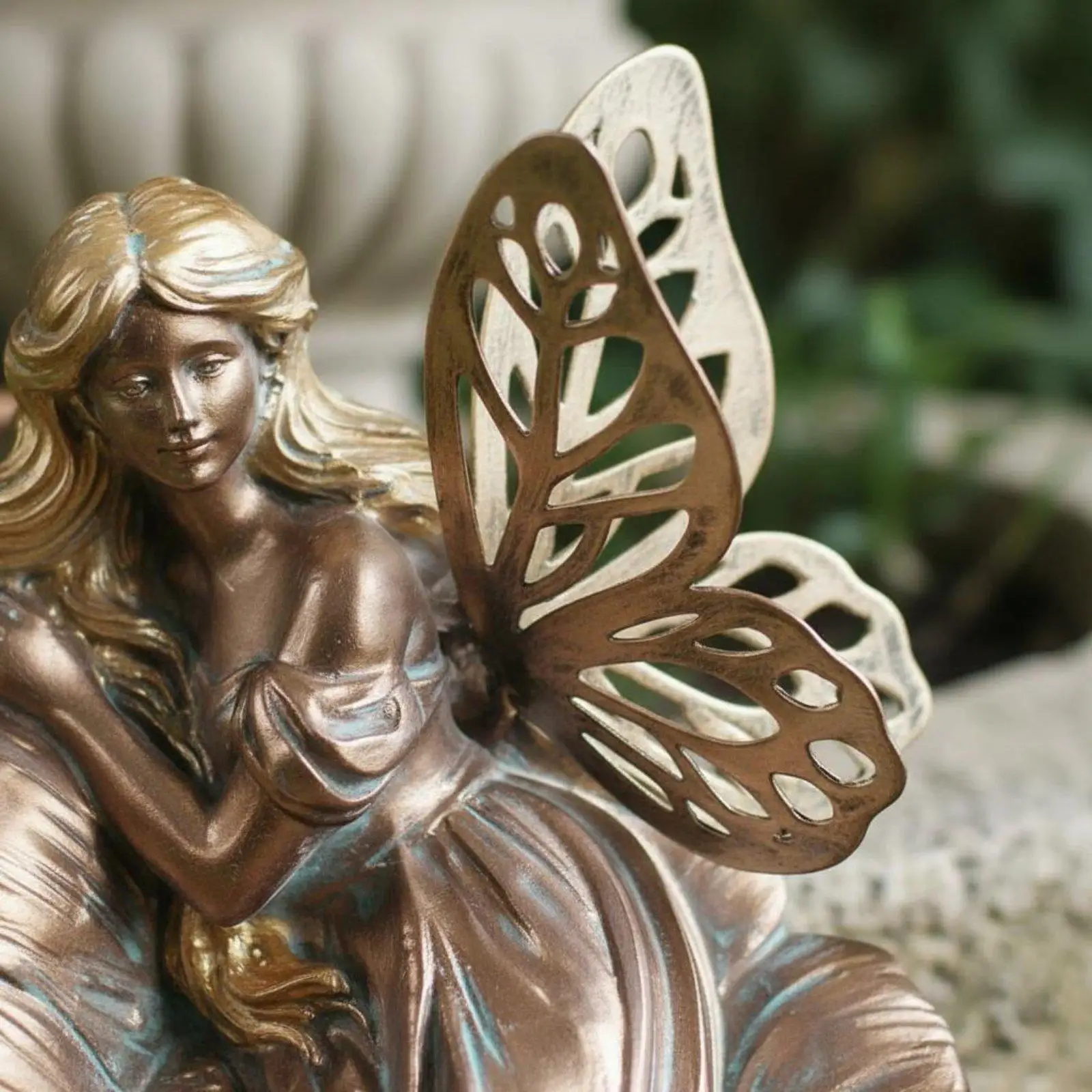 Acabado en bronce de la decoración de jardín