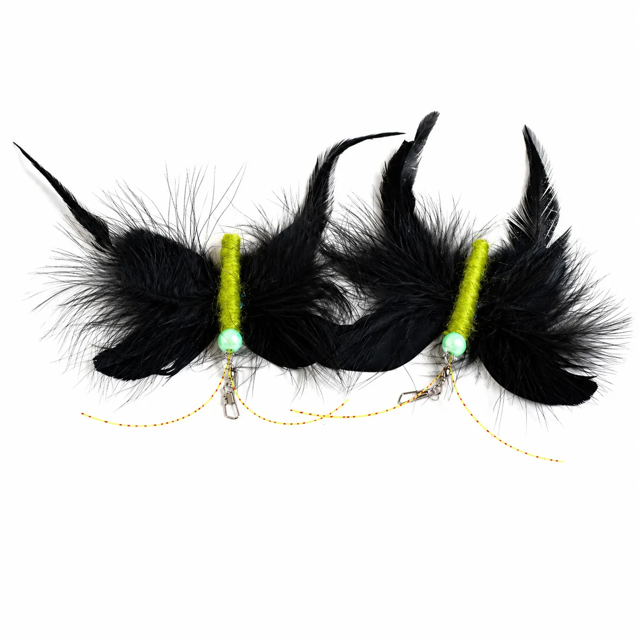 Pluma de mariposa cola de fénix en detalle