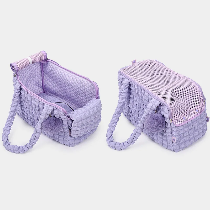 Bolso de hombro transpirable para gatos, portátil de viaje