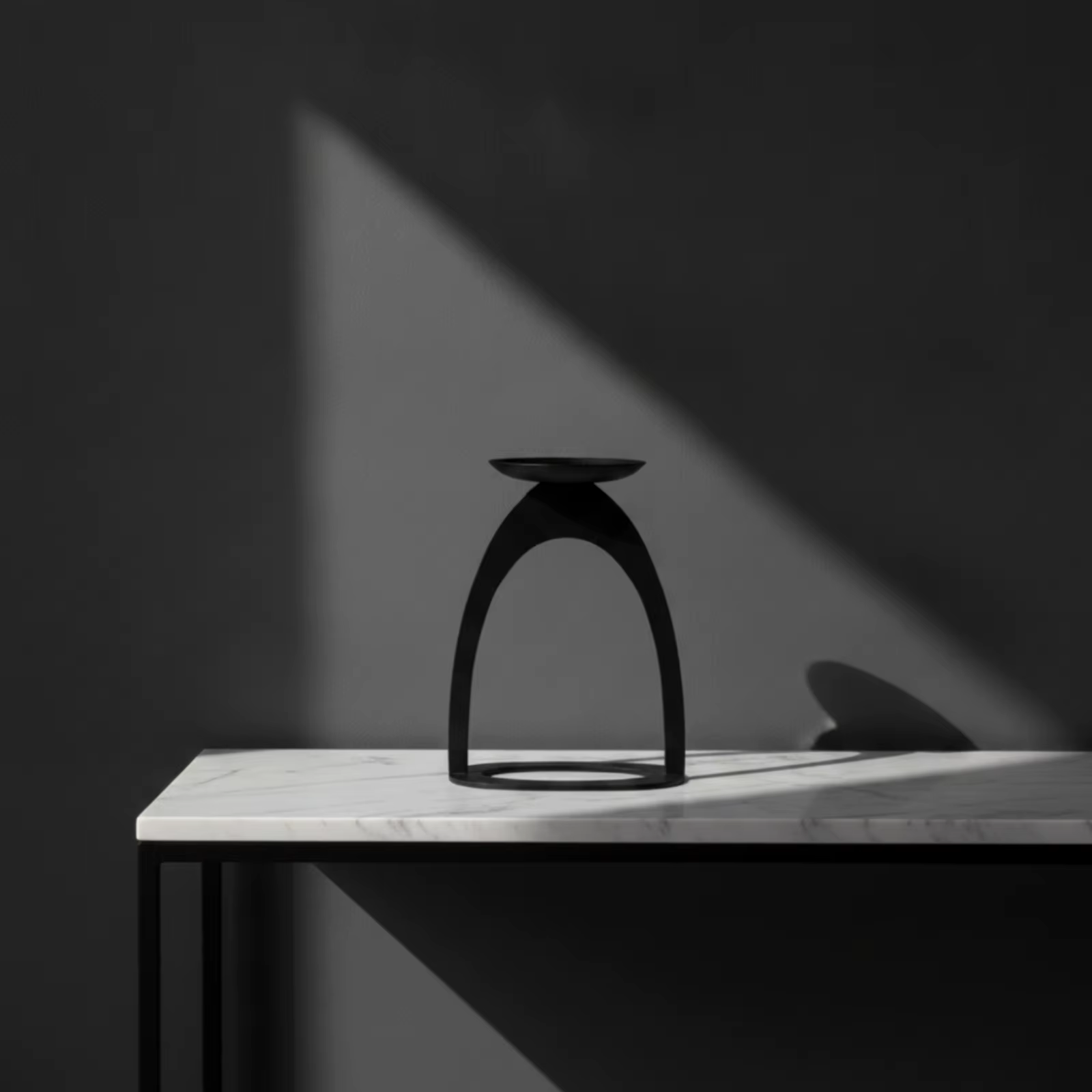 Portavelas con Marco Arqueado Minimalista para Velas de Pilar - imagen 5