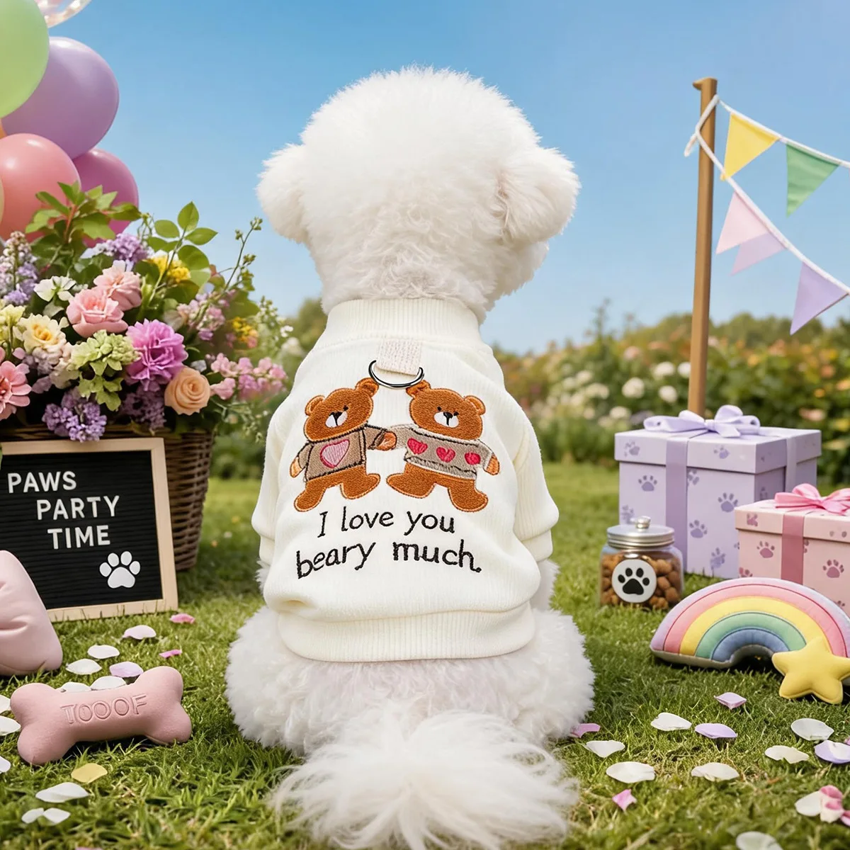 Sudadera con Capucha y Osito de Peluche para Perro Pequeño - imagen 4