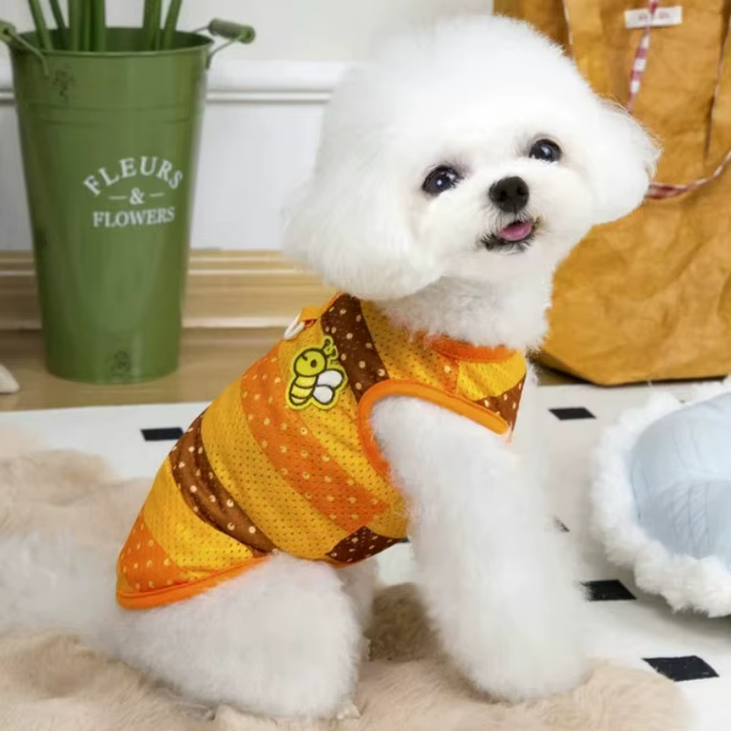 Chaleco de malla refrescante para perro Bichón con abejas - imagen 2