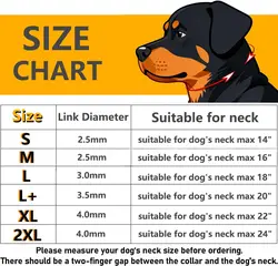 Collar martingale de acero inoxidable para perros – entrenamiento