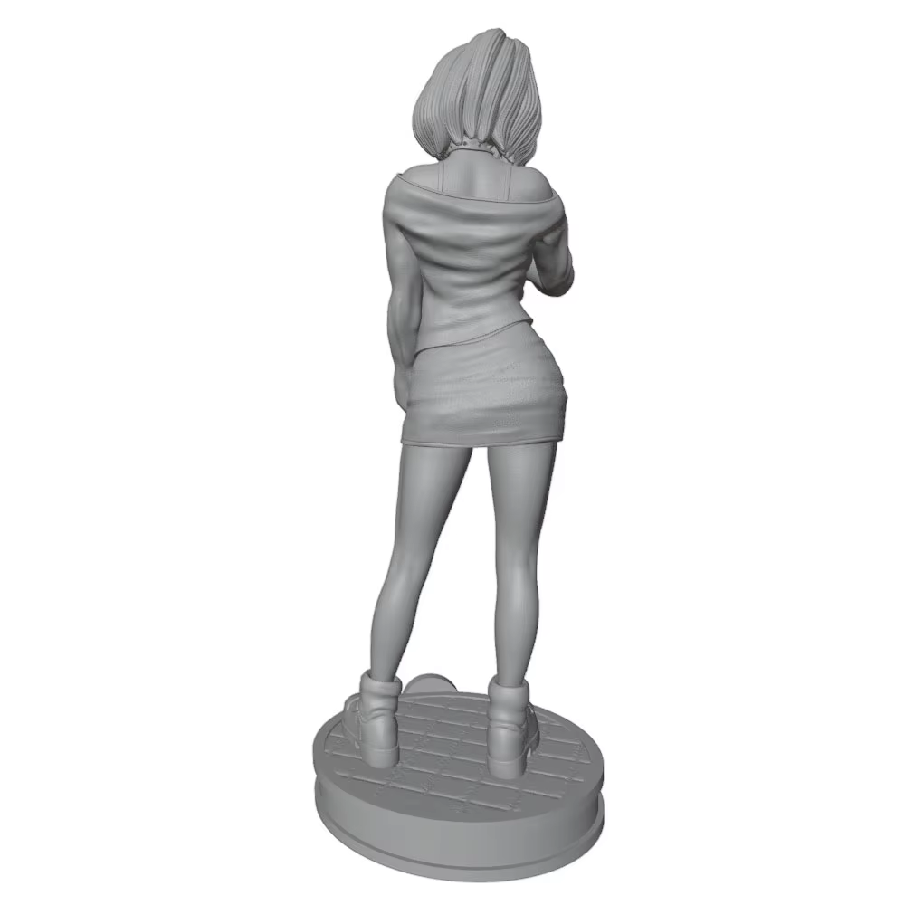Juguete de resina DIY para gatos y perros – mini modelo 3D gris - imagen 2