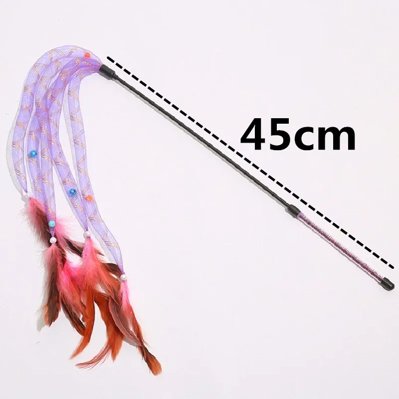 Juguete rascador para gatos con plumas y campana