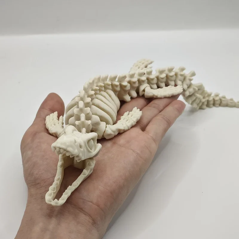 Decoración de acuario con esqueleto de dinosaurio blanco en pecera