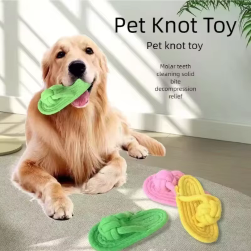 Mordedor dental de cuerda para perros – Juguete interactivo - imagen 2