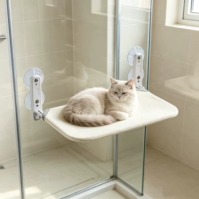 Hamaca gato ventana ventosas fuertes colchón extraíble lavable