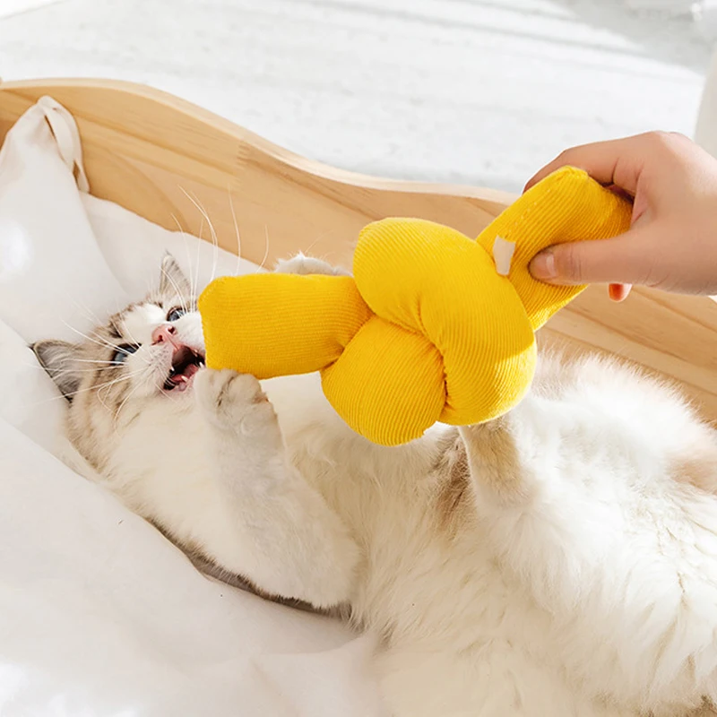 Juguete de catnip de felpa con sonido para gatos y perros pequeños - imagen 2