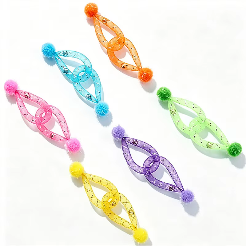 Juego de juguetes para gatos con bolas de lana y campana - imagen 4