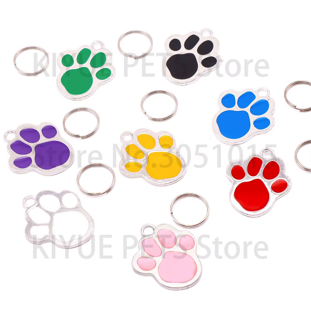 Placa identificación personalizada para perros y gatos con huella - imagen 4