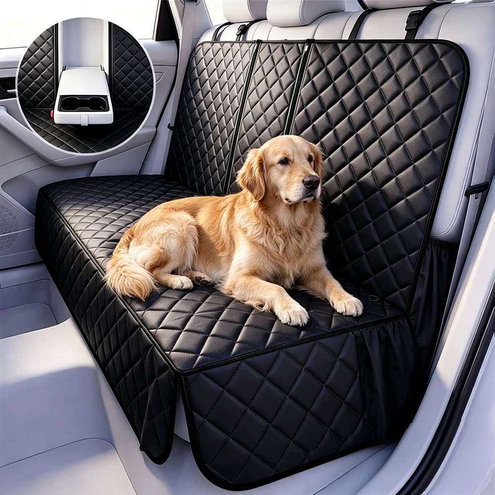 Funda protectora asiento trasero coche para perros grandes impermeable
