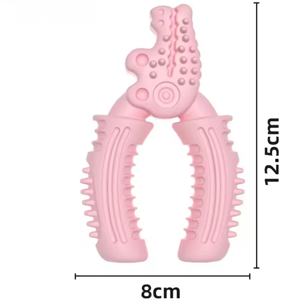 Juguete masticable dental goma macaron tortuga perro - imagen 4