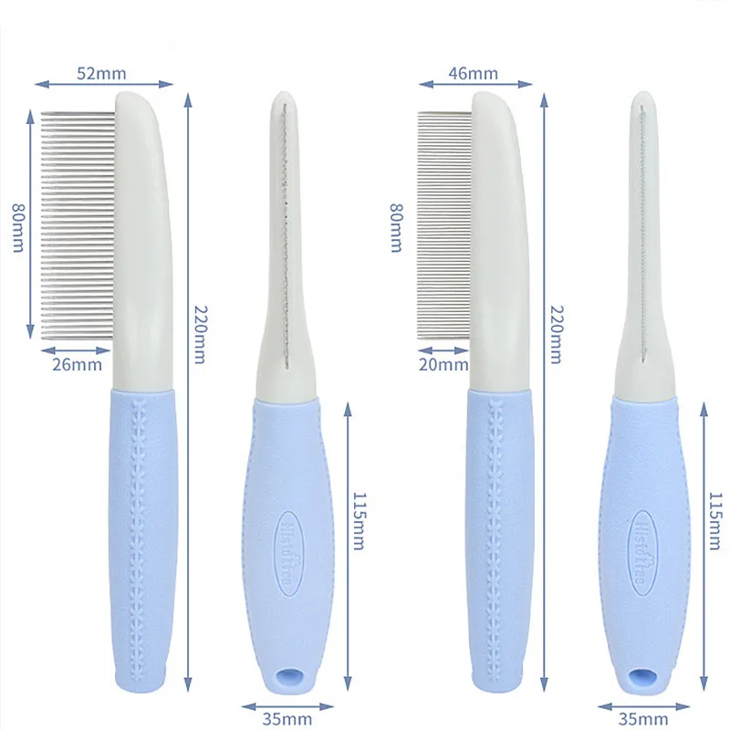 Peine antipulgas para perros y gatos: cepillo de masaje y pelo - imagen 5