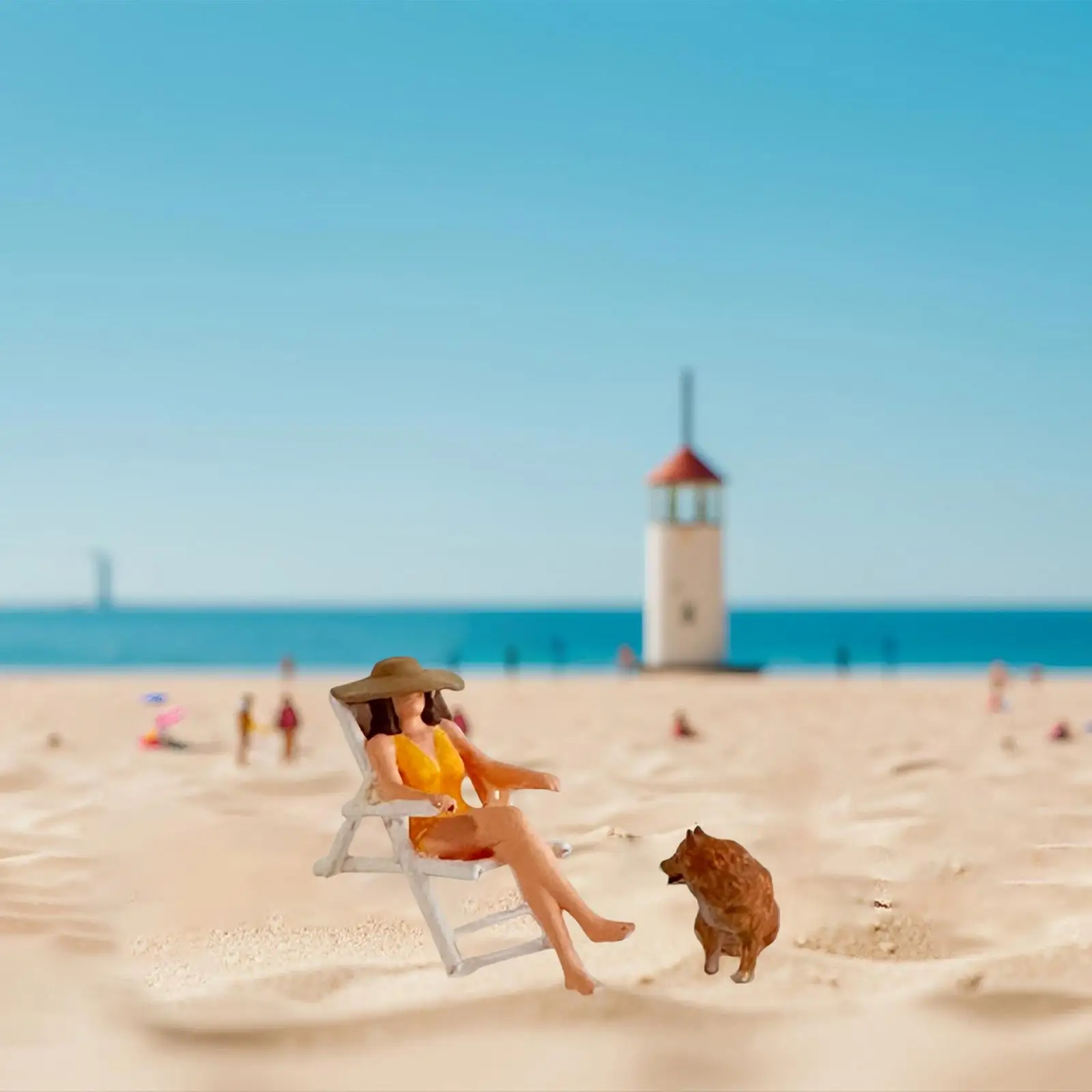 Figuras miniatura de resina para diorama de gatos y perros - imagen 2