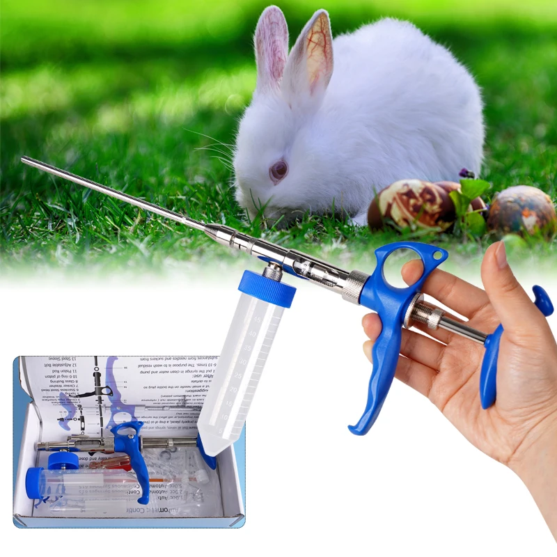 Pistola de inseminación profesional para conejos