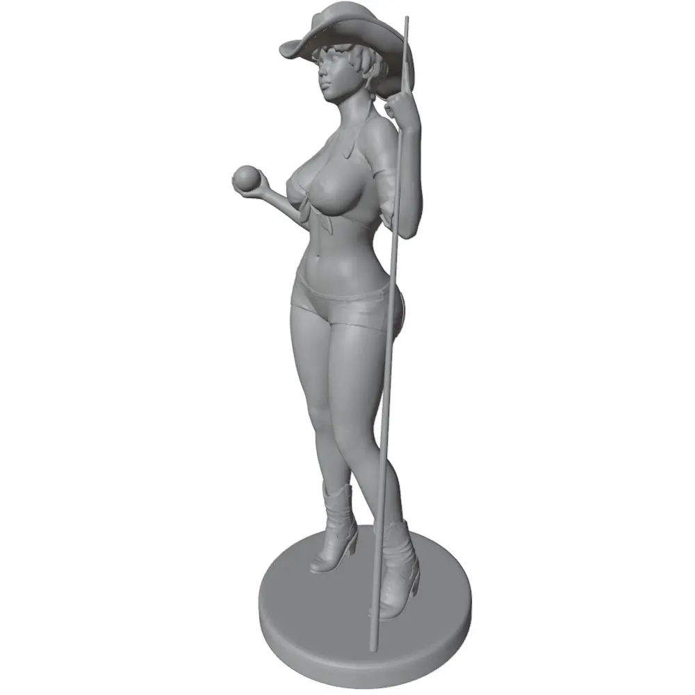 Miniatura figura impresa 3D DIY sin pintar ni montar, gris - imagen 4