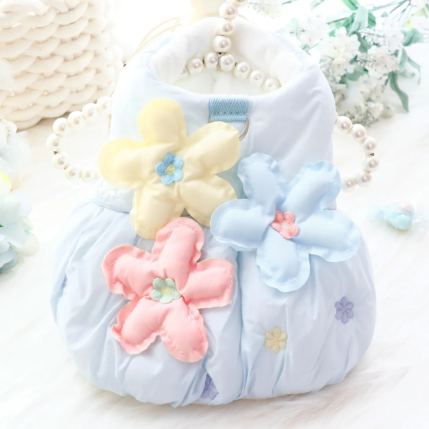 Vestido Princesa Floral para Perros Pequeños e Medianos - imagen 2
