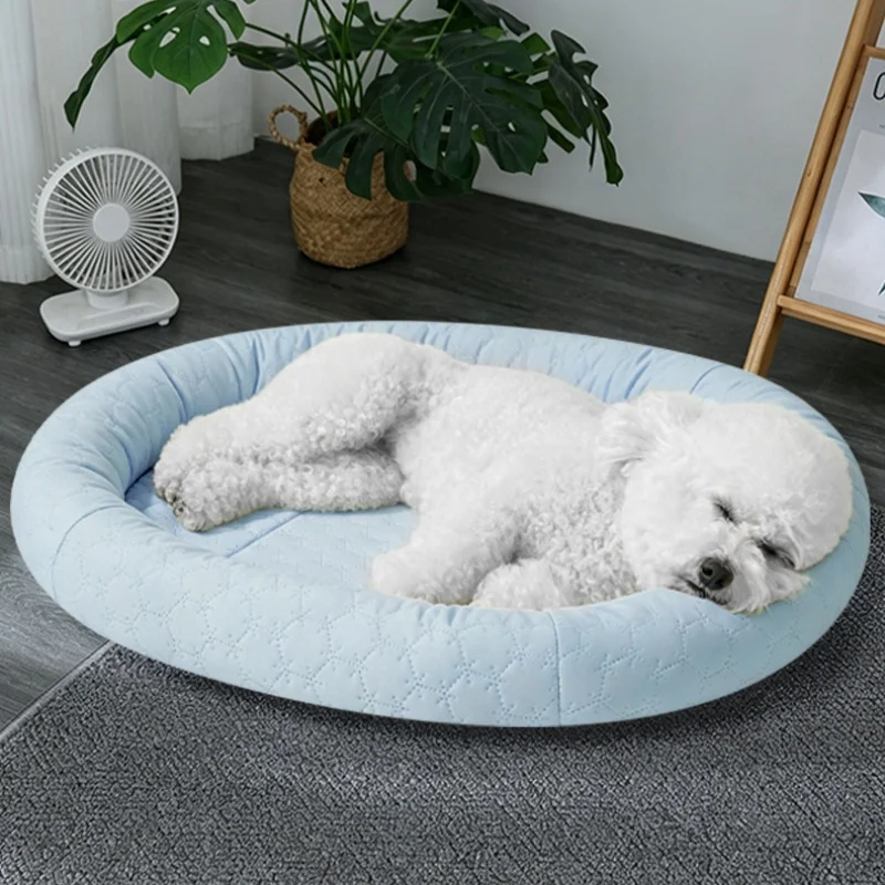 Cama refrescante seda helada para perros y gatos – Verano transpirable - imagen 5