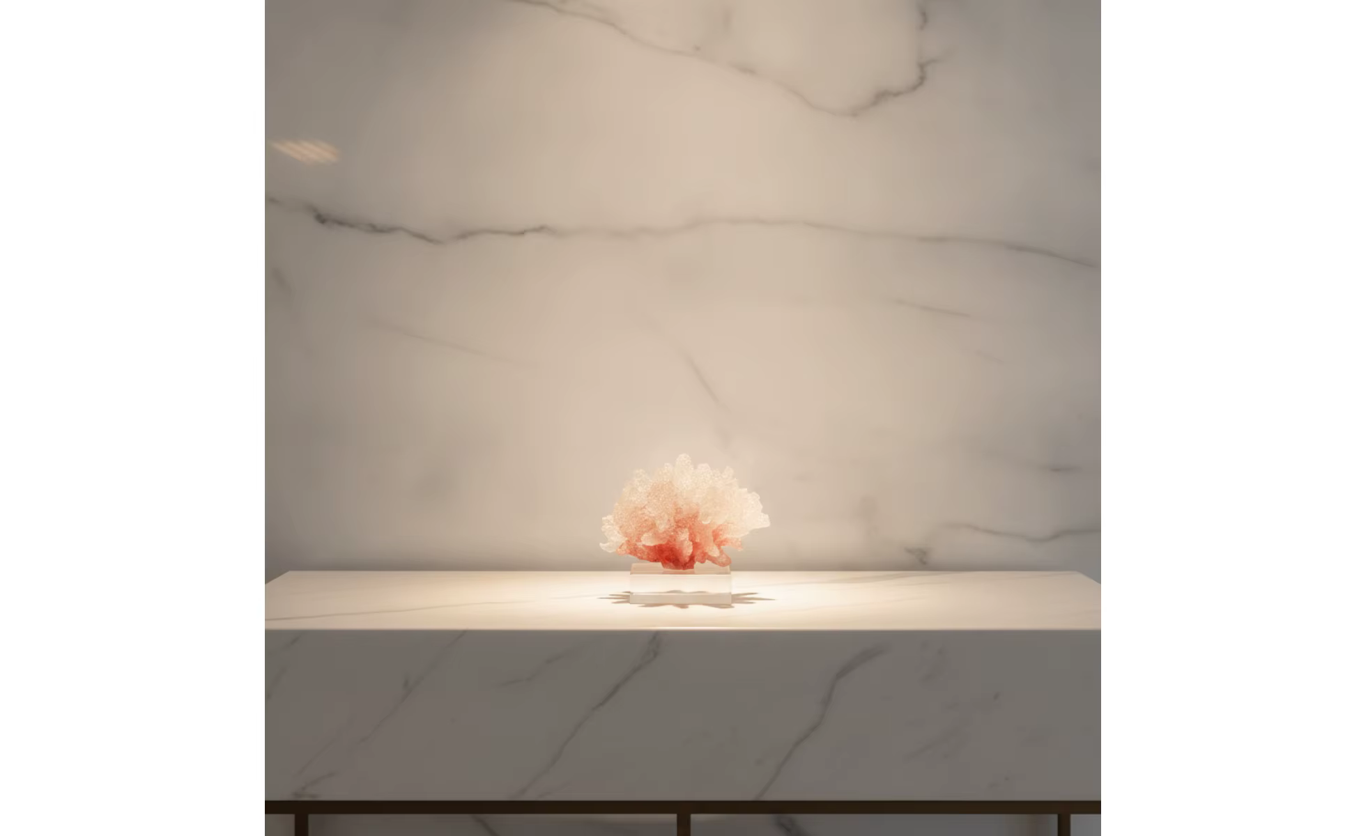 Escultura en ambiente de salón