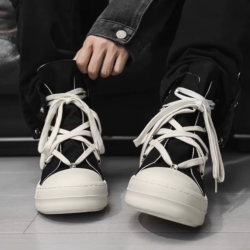Botas Casuales de Lona para Hombre con Suela Antideslizante – Otoño - imagen 3