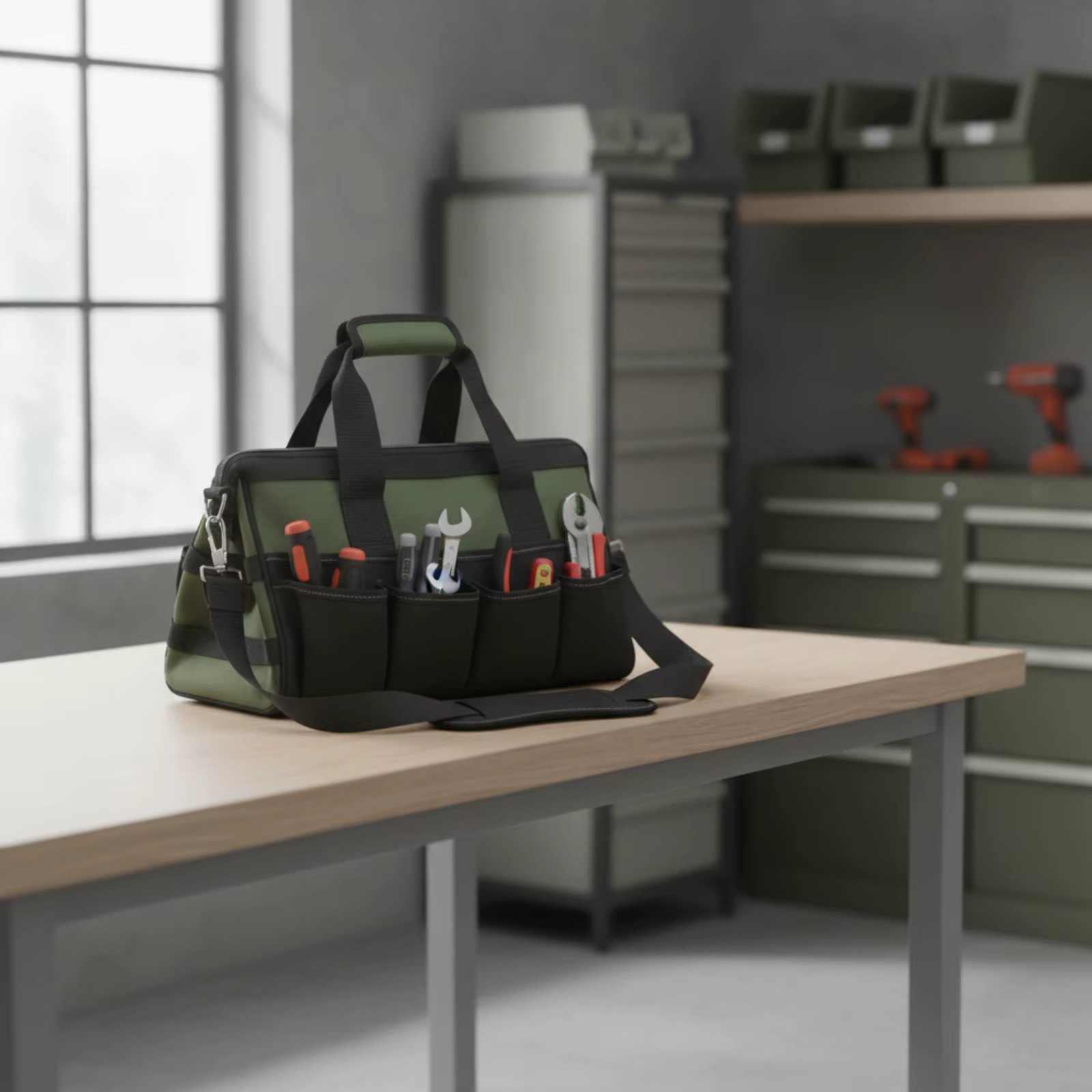 Bolsa de herramientas portátil acolchada con correa de hombro - imagen 2