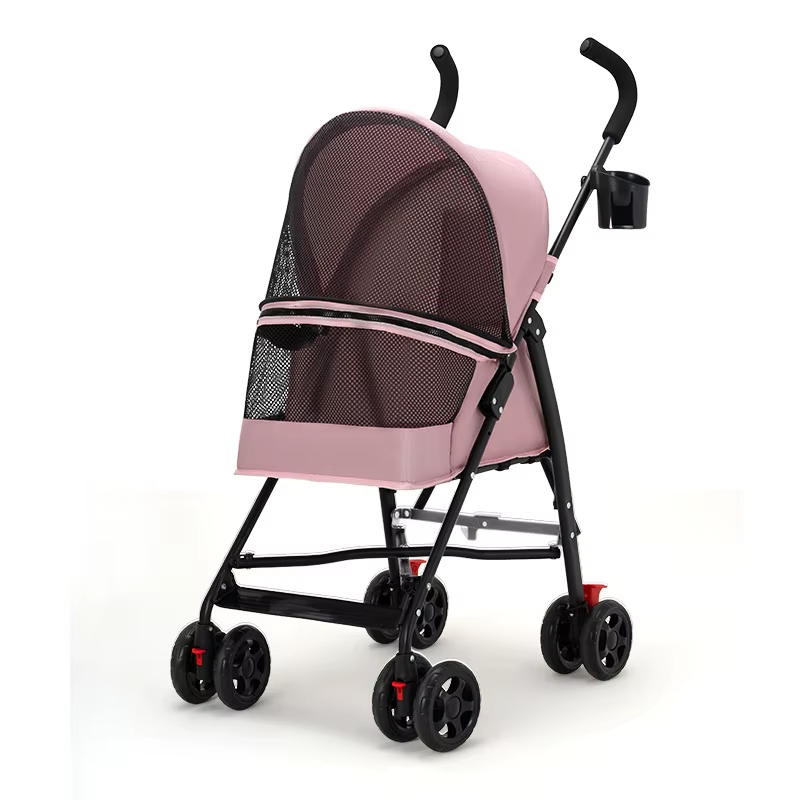 Cochecito plegable ligero y práctico para perros y gatos pequeños - imagen 4
