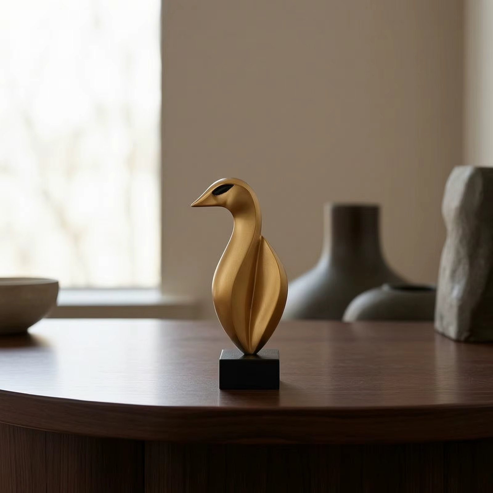 Escultura Decorativa de Pájaro para Mesa – Adorno Elegante para Hogar - imagen 4