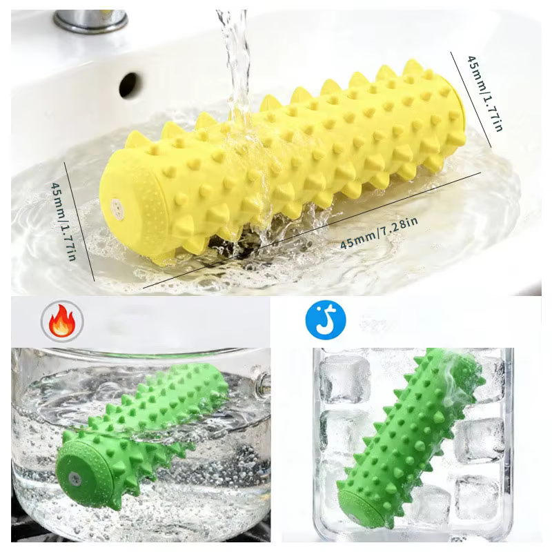 Juguete masticable para perros con sonido: masaje dental interactivo - imagen 2