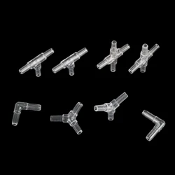 Conector manguera aire acuario 4,5 mm – Set accesorios plásticos T/Y/Cruzado/L