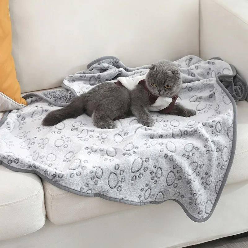 Manta rosa para gato suavidad