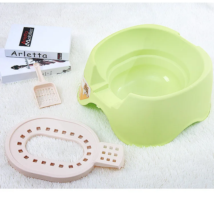 Caja de arena semicerrada para gatos de interior