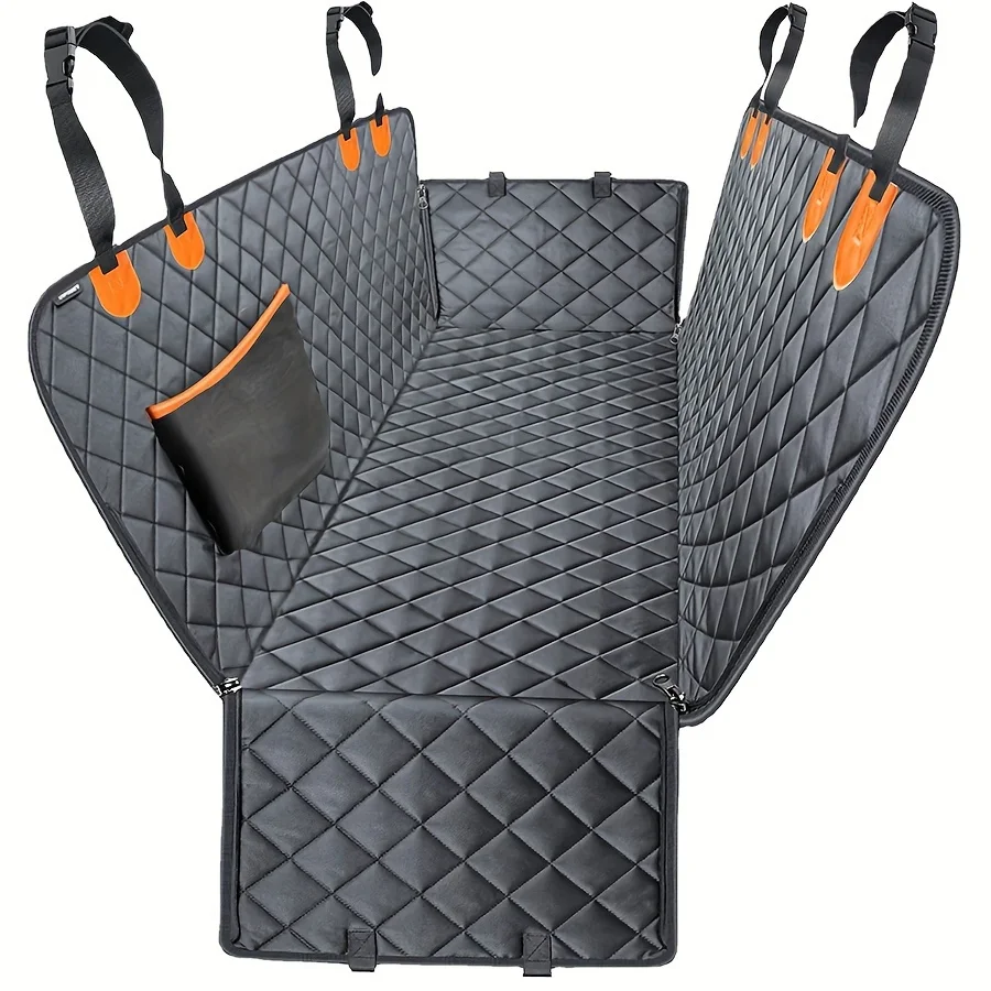 Funda colocada en asiento trasero mostrando cobertura total
