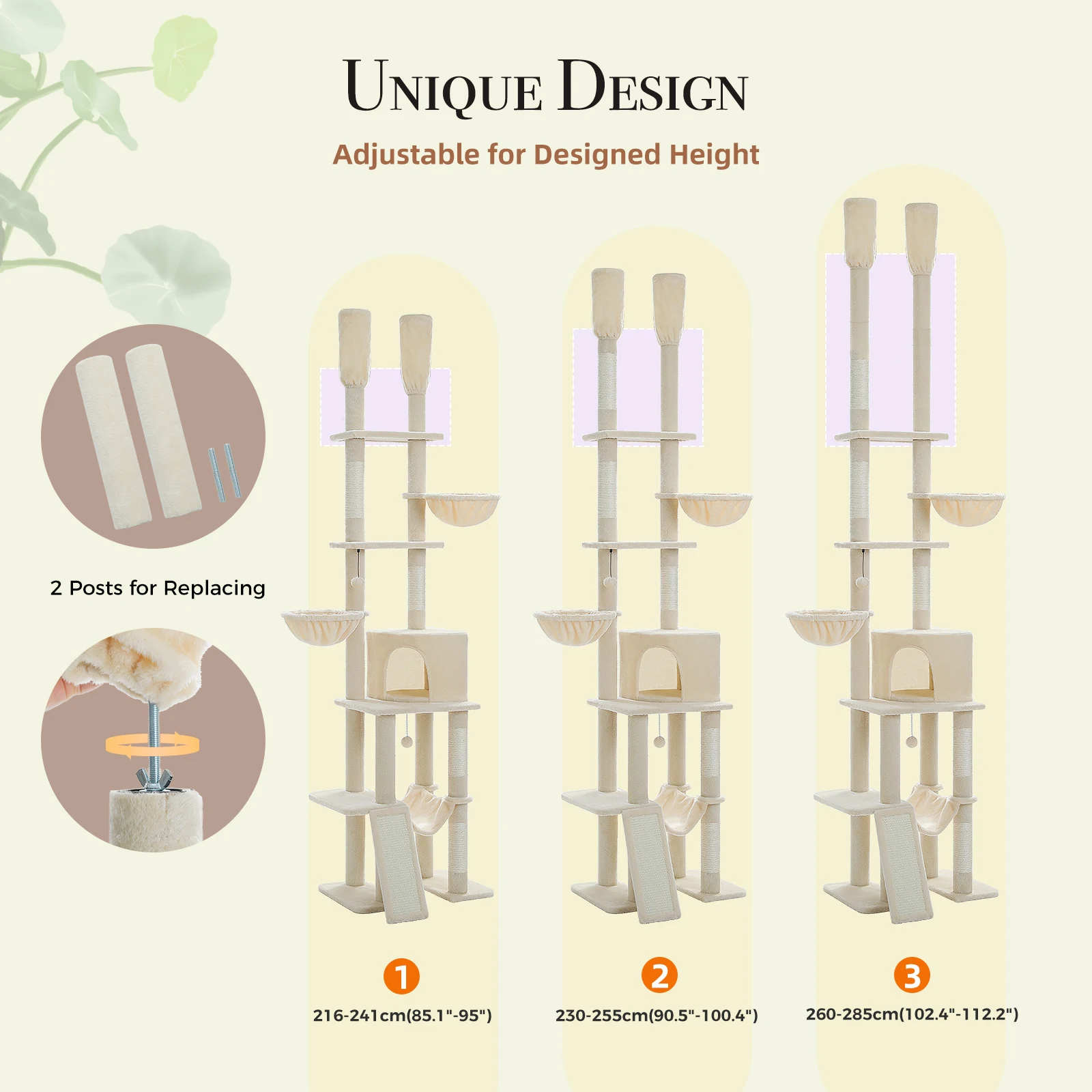 Postes de sisal natural