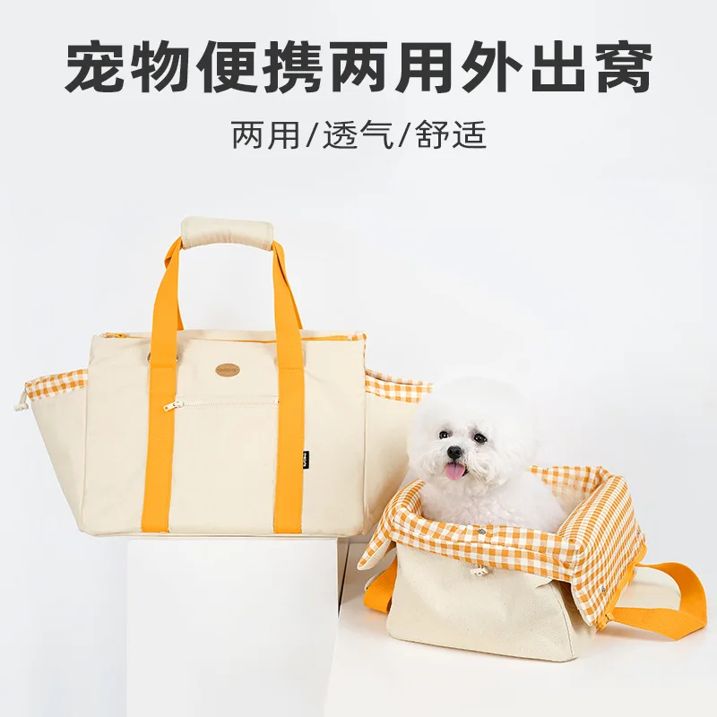 Bolsa de transporte transpirable para perros y gatos – Porta mascota de hombro - imagen 4