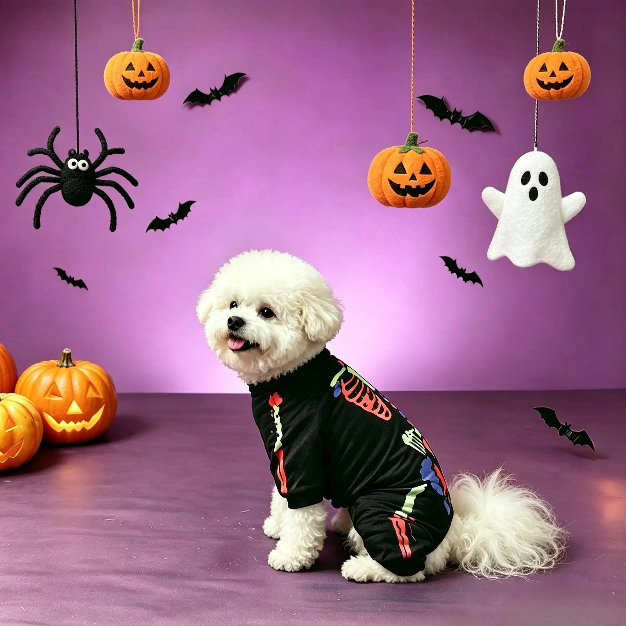 Pijama para perro estilo oscuro