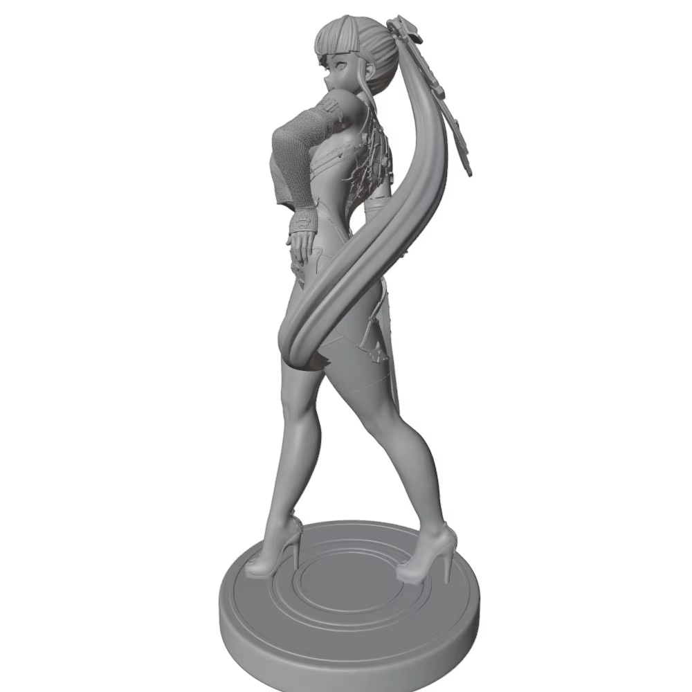 Kit modelo resina 1/24 75mm figura chica 3D sin pintar - imagen 4