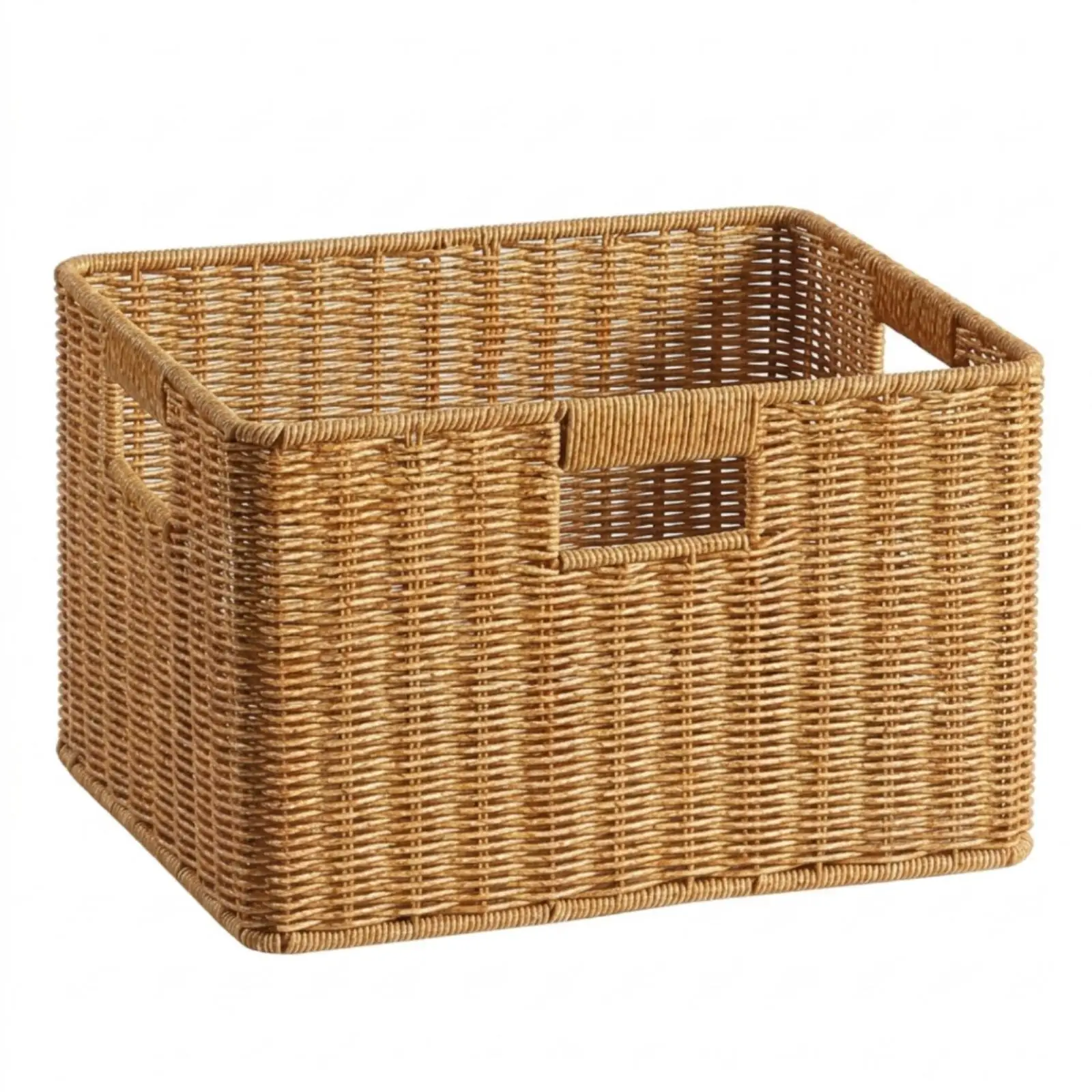 Cesta Tejida Apilable con Asas para Baño y Despensa - imagen 4