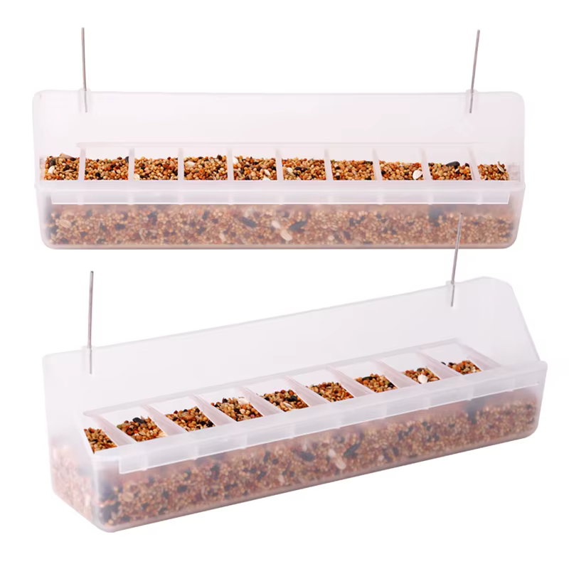 Comedero con múltiples ranuras para aves