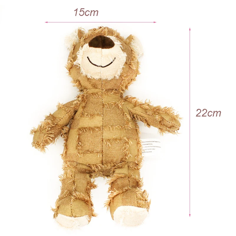 Juguete de peluche oso chirriante para perros
