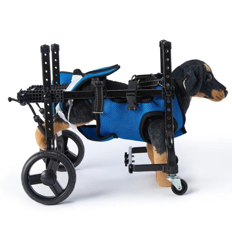 Silla de Ruedas para Perros Ajustable con Bolsa – Apoyo Corporal Completo - imagen 4
